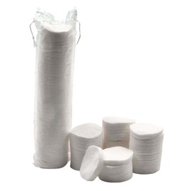 Round Cotton Pads – 120 Pack – Soft 100% Cotton Makeup Remover Pads in Drawstring Bag – 5cm Diameter for Skincare