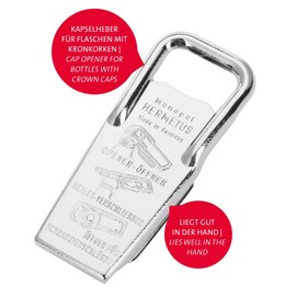 Westmark Hermetus 618322E3 2 x Bottle Opener / Bottle Opener / Bottle Opener / Screw Cap Opener 3-in-1 Steel / Rubber Silver / Red