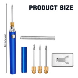 Kabelloses Lötkolben-Set, Elektrisches Lötset mit 4 Grad einstellbarer Temperatur,USB Wiederaufladbarer Lötkolben mit 3 Lötkolbenspitzen Für Die DIY-Leiterplattenreparatur