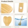 8 Pcs Heart Shaped Wood Spoons, 11.8 in Kitchen Serving