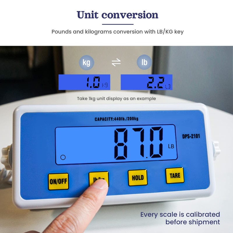 Tetuga Medical Scale - Heavy Duty 440 lb High Capacity