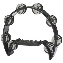 Stagg Cutaway/Jingle Tambourine 16 Jingle - Black -Inch Black