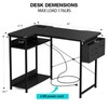 Acrolix Small Gaming Desk with Power Outlets, 40 Inch L