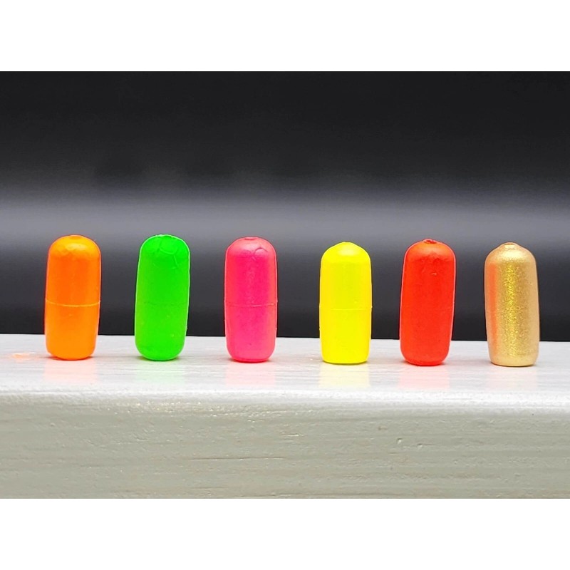 DS Custom Tackle 24 Pill Floats small Pompano Foam Floating