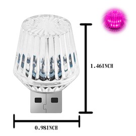 1 Pcs USB Star Sky Lamp for Cars, New Car USB Night Light, USB Led Car Interior Atmosphere Lights, Plug and Play, Used for Most Cars, Trucks, Suvs, Hallway, Party, Bedroom （Pink）