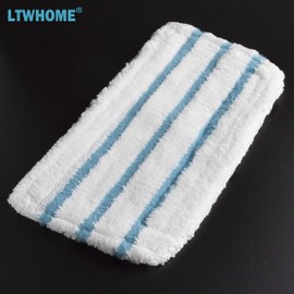 LTWHOME Microfibre Pads and Coral Pads Series Suitable for Black + Decker Steam Mop, Compare to FSMP30, FSMP20, SMP30, SMP20, FSM1630 (Pack of 12)
