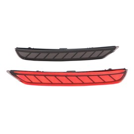 Dreamseek Rear LED Reflector Tail Light for Subaru Forester 2009-2018 Brake Bumper Lamp with Dynamic Sequential Turn Signal (Smoked Lens)