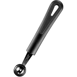 Westmark 28222270 Aushöhllöffel Gentle, PP/Edelstahl, schwarz / silber, 17,3 x 2,7 x 2 cm