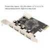 PCIe to USB2.0 Expansion Card 4 Ports 4 Pin Power