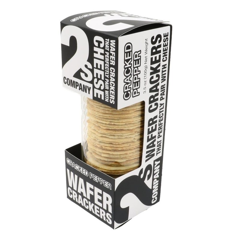 2s Company Cracked Pepper Wafer Crackers 12 x 3.5 oz.