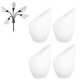 Vaguelly Small Lamp Shades Ceiling Chandelier 4 Packs Lampshade Fixture Replacement Lamp Shades for Light Shade, Hole Diameter 30mm Led Light Cover Replacement Light Shades