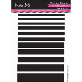 DOES NO APPLY MAKER FORTE ACRYLIC STAMPS - RETRO BUILDER BASE