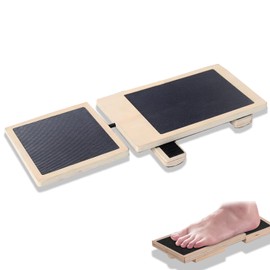 Yharnamite Single Foot Balance Board, Ankle Foot Exerciser, Ankle Stabilizer,Wood Non-Slip Wobble board for Sprained, Plantar Fasciitis Relief, Posture Correction, Balance Training