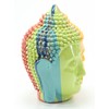 6.5"(H) Colorful Buddha Under The Rainbow Shakyamuni Meditating Buddha Head