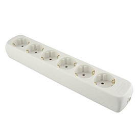 UNITEC TSD 6-Way with Suspension or Cable Black 250 V White