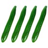 ABOOFAN Artificial Cucumber,4pcs Lifelike Green Cucumber Fake Realistic Plastic Vegetable