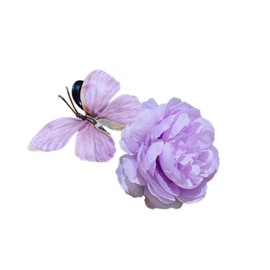 EZ PEACH Bangs, Butterfly, Hairpin, Hair Clip, Hair Ornament, Gradient Color, For Women, Girls, Kimono, Kimono, Hair Accessory, Present (Pink)