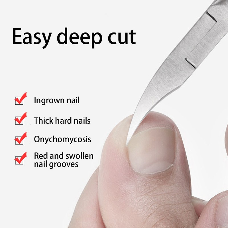 Pedicure Scissor Double Spring Nail Clipper Ingrown Toenail Dead Skin