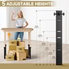4Pk Square Folding Table Extender - 3 Level Adjustable Folding
