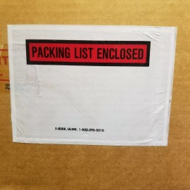 ULINE 200 ULINE Super Stick Packing List Enclosed 4 x 5.5" Tamperproof