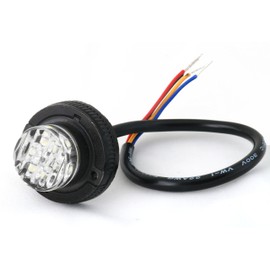 Abrams SAE Class-1 Impact 6 (Amber/Blue) 18W - 6 LED Emergency Vehicle Truck LED Hideaway Surface Mount Strobe Warning Light