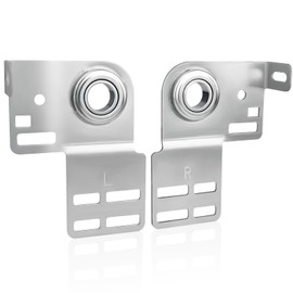 Garage Door Parts Bearing Brackets, 3 3/8 inch End Bearing Plates Brackets for Wood or Steel Garage Door with 2" Track - Residential Bracket(1 Pair Bearing Bracket)