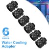 sourcing map 6pcs Water Cooling Adapter G1/4" Thread to 14mm