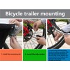 Bike Trailer Hitch Connector Cycling Adapter Accessories, Trailer Hitch Attachment
