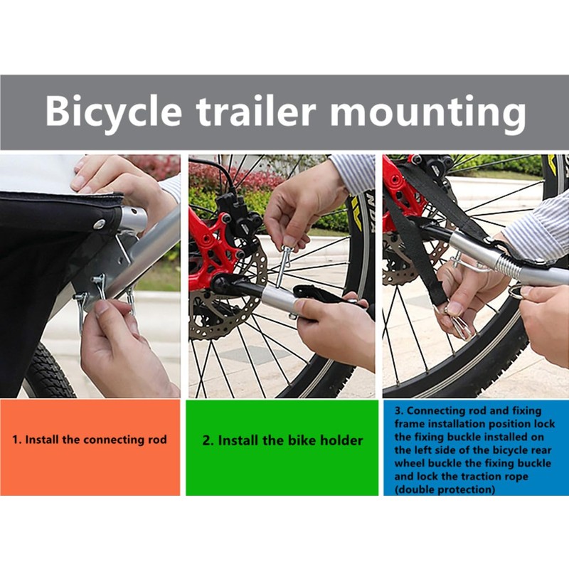 Bike Trailer Hitch Connector Cycling Adapter Accessories, Trailer Hitch Attachment