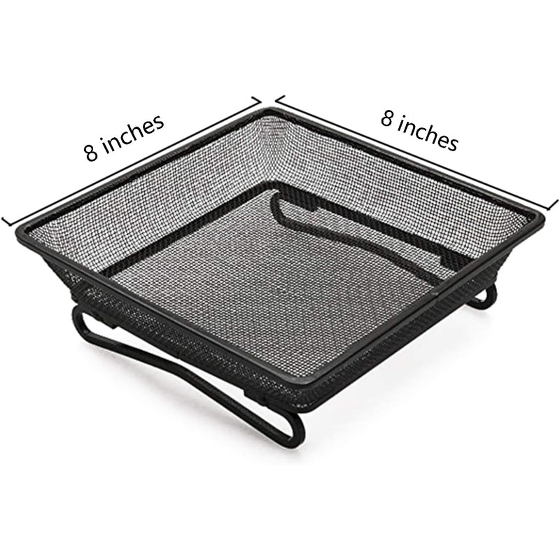 2 Pack 8" x 8" Railing Bird Feeder Tray for