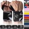 TECEUM Weightlifting Wrist Wraps with Thumb Loop – Black Camo