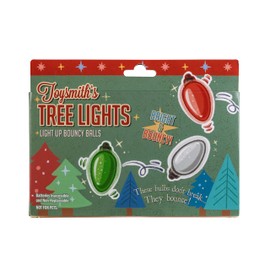 Toysmith Holiday Light Up Bouncy Ball, Assorted Colors, Small