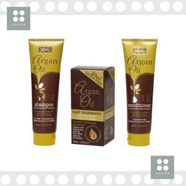 SAESR Hair Care Argan Oil Intensive Hair Treatment & Shampoo and Conditioner Sets. 3-Pack Argan Oil Shampoo and Conditioner 300ml & Argan Oil Hair Treatment 50ml.