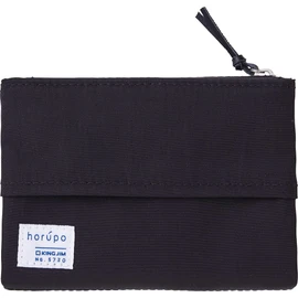 Kingjim Trash Can Pouch, Holpo Bi-fold Size, Black, 5730 Black