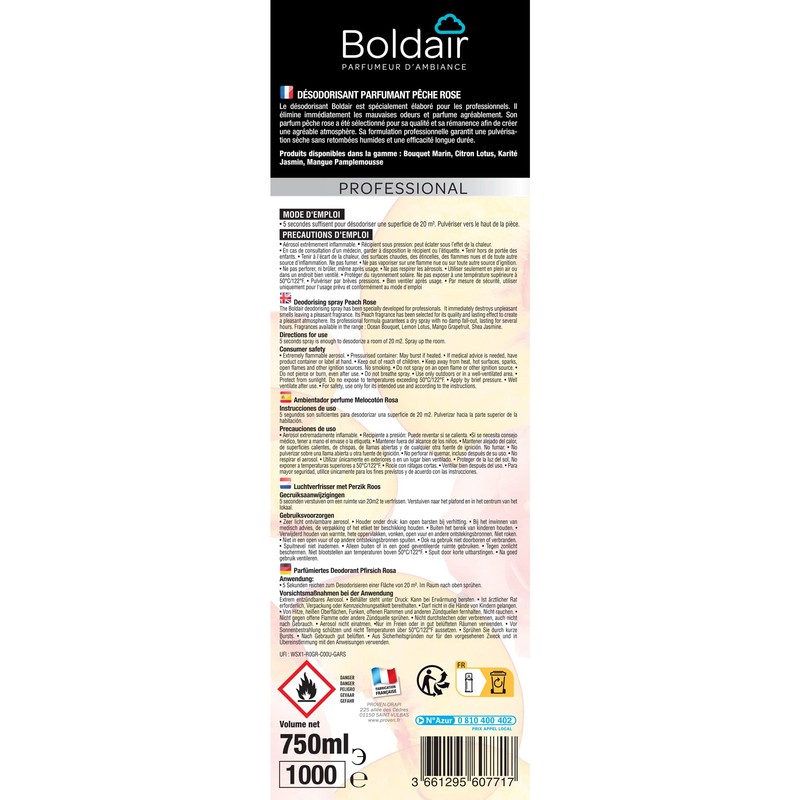 BOLDAIR Parfumant Pfirsich Rosa