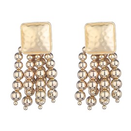 fxmimior - arete bohemios de moda para mujer, con abalorio negras y rojas, geométricos, con diseño de gota brillante, sencillos y negros y colgantes para fiesta punk, para mujer, Diamantes de imitación, Diamante de imitación