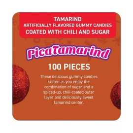 Vero - PicaTamarind  (Spicy Tamarindo Flavor) 100ct Bag 21.2oz *Mexican Candy*