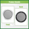Motoforti 5" Car Speaker Grille Cover Mesh W/Screws Silver Tone