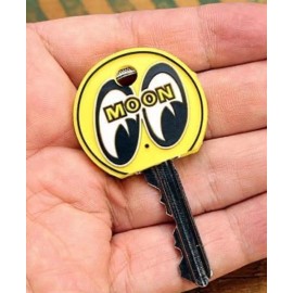 Mooneyes Area-1 Yokohama Japan: Classic Eyeball Key Topper - Yellow  [MG674]