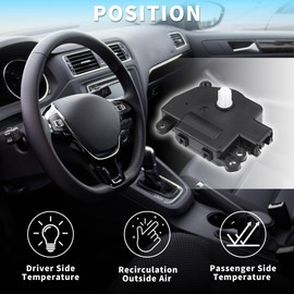 TUCKBOLD HVAC Heater Blend Air Door Control Actuator Replacement for CHRYSLER 300 Durable No.68238243AA | Air Door Actuator 2 Pcs for DODGE CHALLENGER