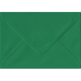 Xmas Green G5 133mm x 184mm Gummed Colour Greeting Card Envelopes 100gsm (Pack of 100)