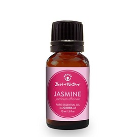 Best of Nature Jasmine Absolute Essential Oil Blended with Jojoba Oil (0.5 oz)