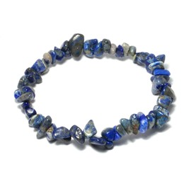 Lapis Lazuli Gemstone Chip Bracelet