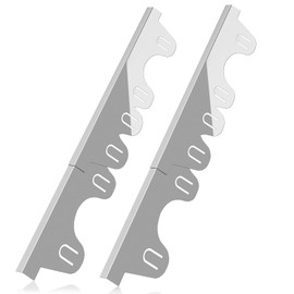 Stove Gap Covers Stainless Steel, 2Pack Retractable Stove Gap Filler (13.8"–27.5" Length, 0.79" Width), Heat-Resistant Guard & Range Trim Kit Between Stove Top & Counter-Silver