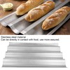 Perforated Baguette Pans Stainless Steel Baking Tray for French Baguette