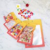 100 Pcs Resealable Mylar Ziplock Food Storage Bags, Gradient Color