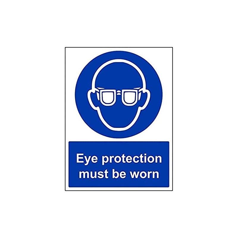 V Safety Eco Friendly Mandatory PPE - Eye Protection Must