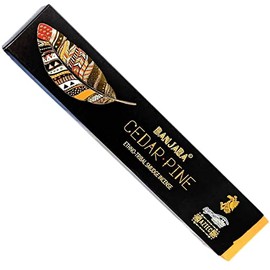 Banjara Cedar Pine Ethno-Tribal Smudge Incense Sticks Meditation Agarbatti (12 Pack)