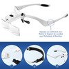 Vinabo Headband Magnifier with LED Light, Head Magnifier with -