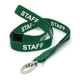 CKB Ltd Staff Lanyard with Card Holder Double Pack ID Breakaway Safety Lanyards Neck Strap Swivel Metal Clip - Pull Quick Release Design (Green)